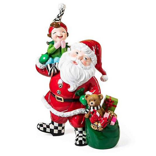 Granny Kitsch Trophy Santa & Elf