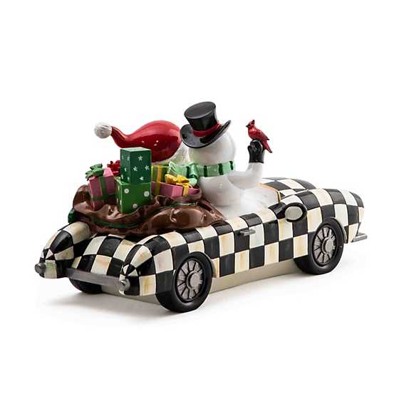 Granny Kitsch Special Delivery Santa In Car