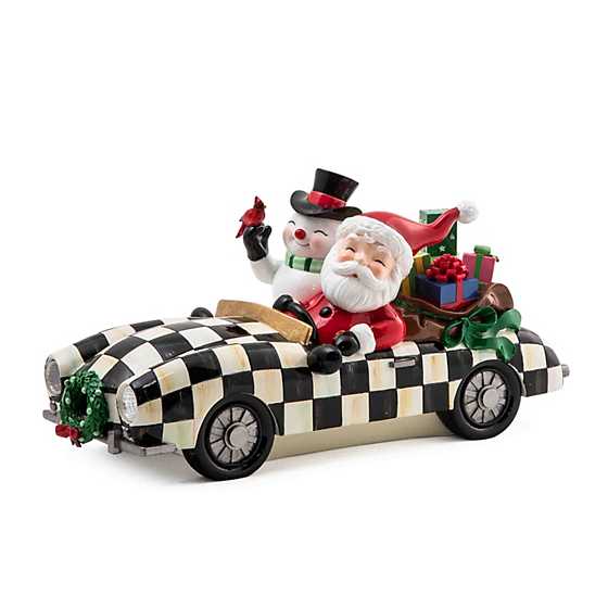 Granny Kitsch Special Delivery Santa In Car