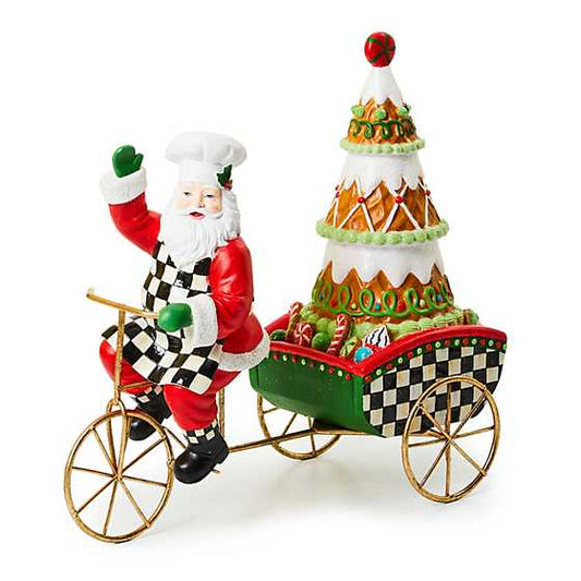 Bake Shop Bicycle Santa