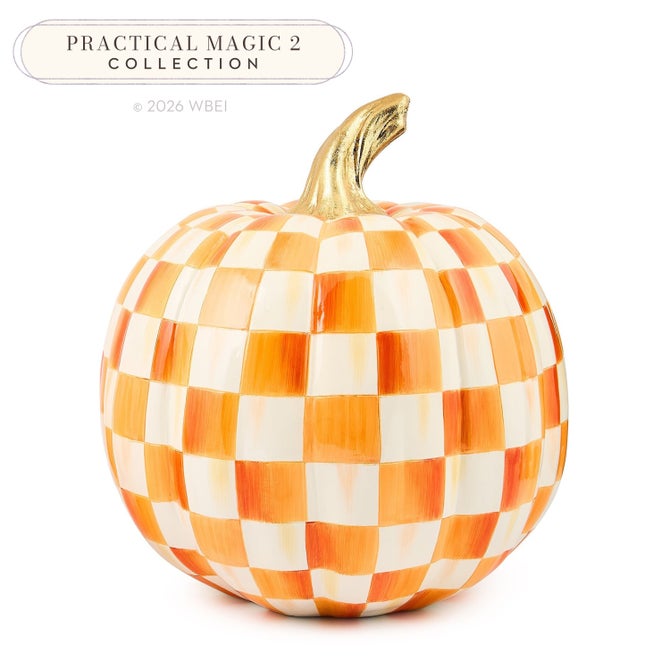 Orange Check Medium Pumpkin