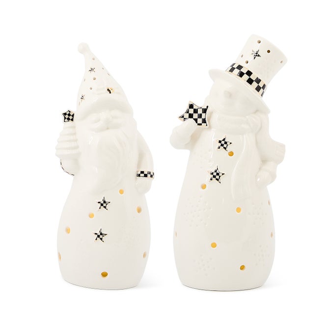 Courtly Noel Illuminated Santa