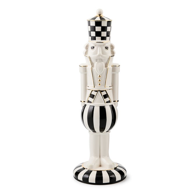 Courtly Noel Ceramic Nutcracker Figurine