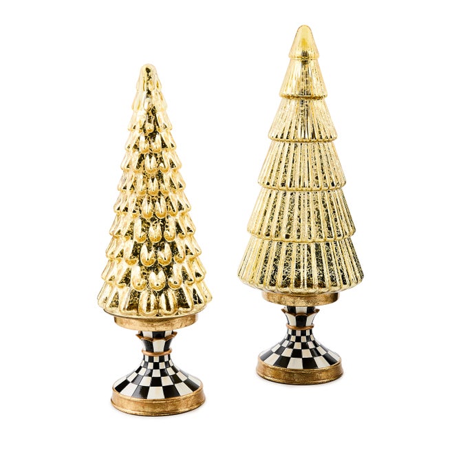 Courtly Noel Short Illuminated Glass Tree - Thumbnail 2