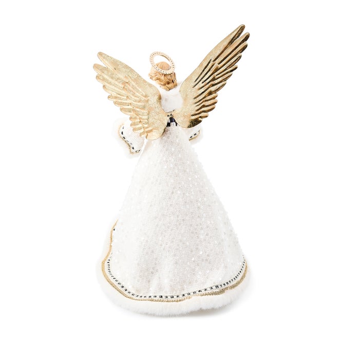 Courtly Noel Fabric Angel Tree Topper