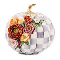 Violet Check Cascade Floral Pumpkin
