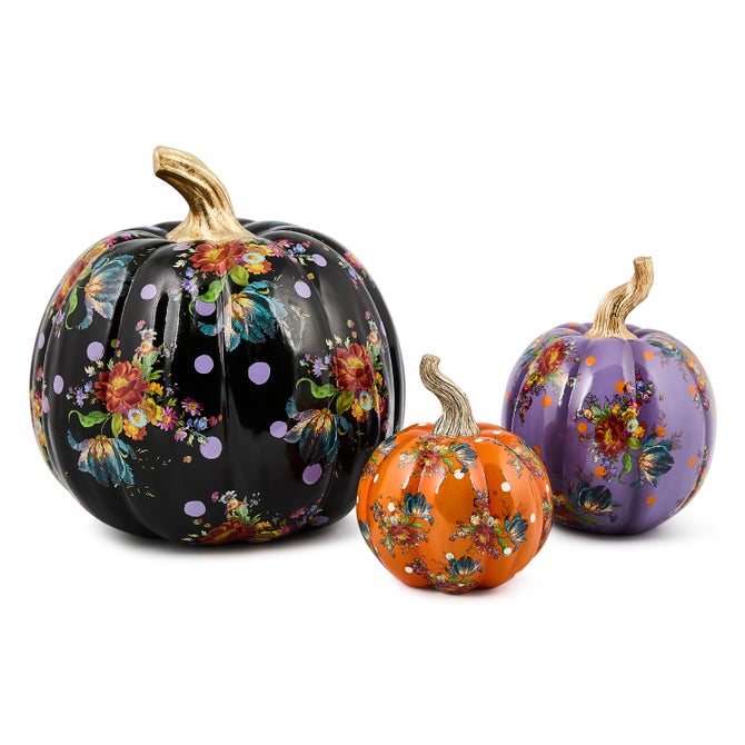 Violet Flower Market Small Pumpkin