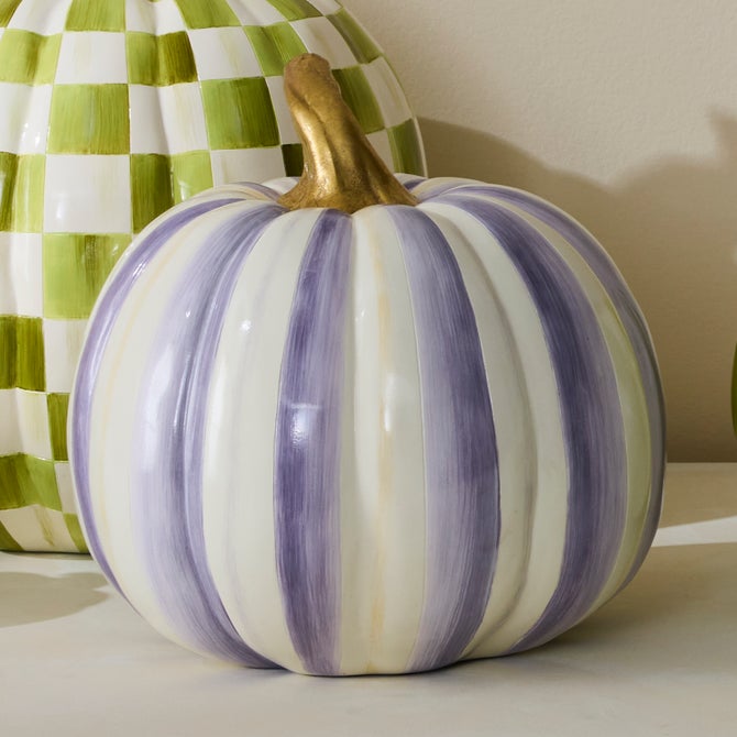 Violet Stripe Medium Pumpkin