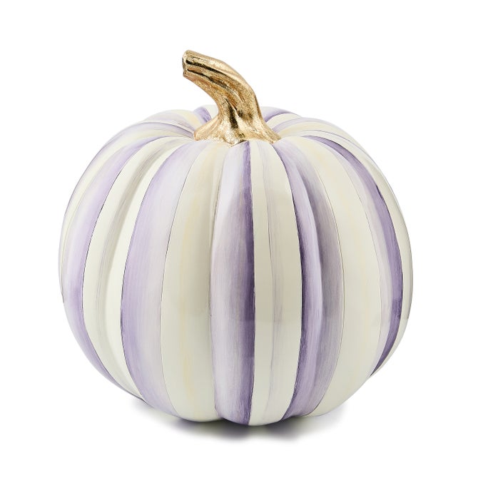 Violet Stripe Medium Pumpkin