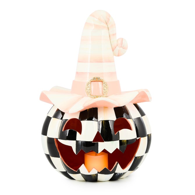 Rosy Happy Jack Illuminated Pumpkin