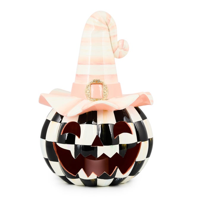 Rosy Happy Jack Illuminated Pumpkin