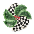 Holly Leaf Ceramic Serving Platter