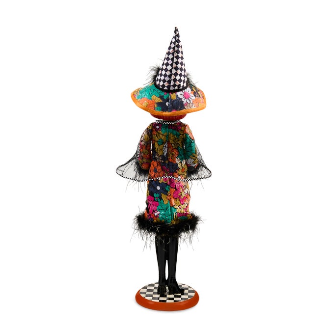 Glamoura Fabric Witch with Pumpkin