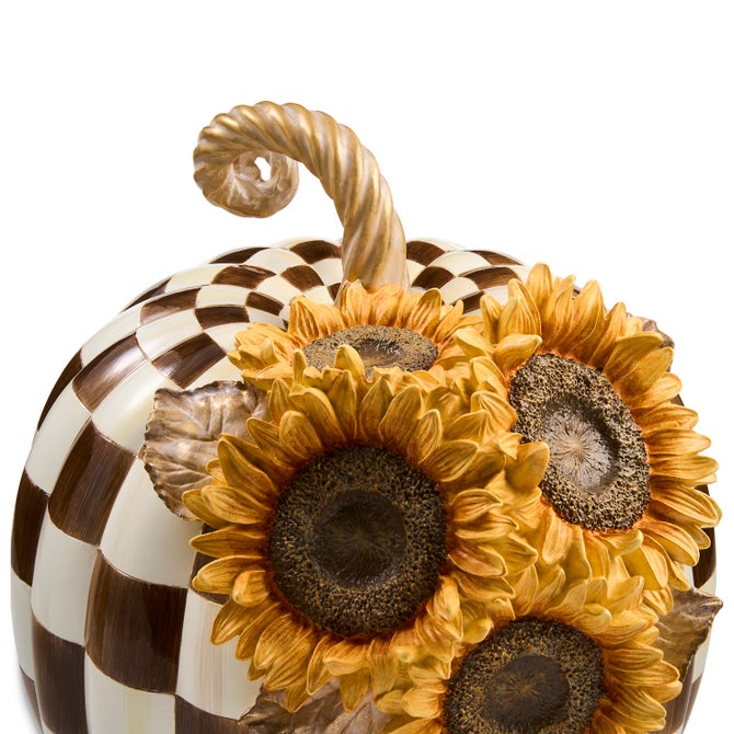 Chocolate Check Sunflower Pumpkin