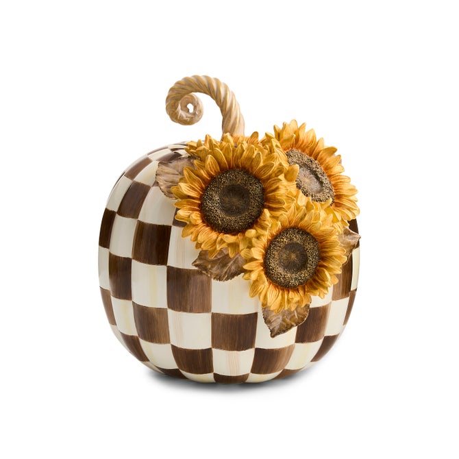 Chocolate Check Sunflower Pumpkin