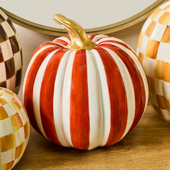 Paprika Stripe Medium Pumpkin