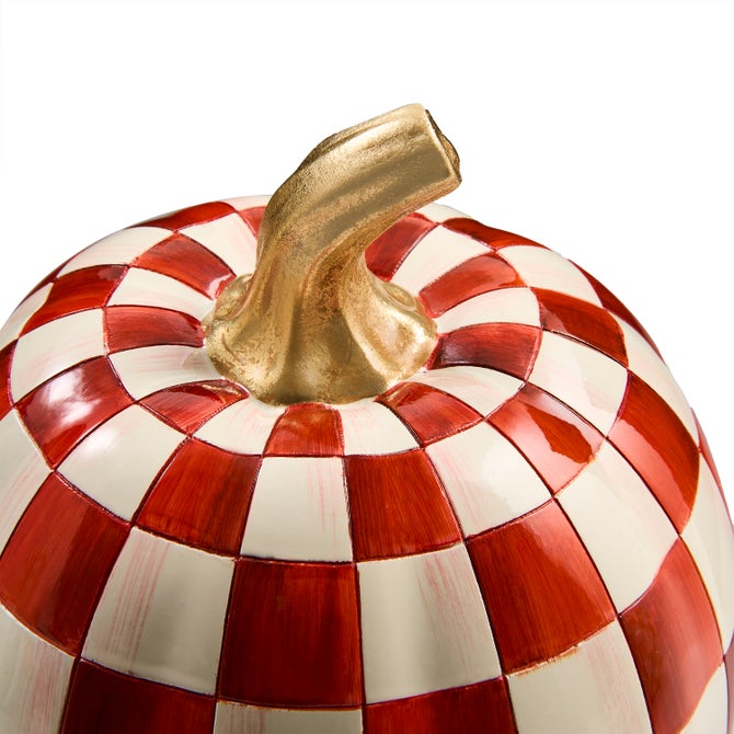 Paprika Check Small Pumpkin