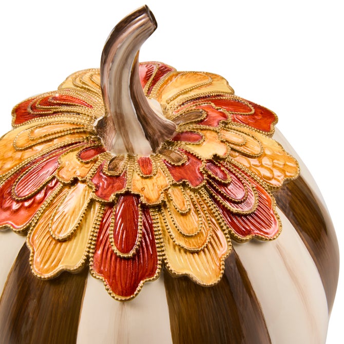 Harvest Glow Chocolate Stripe Pumpkin