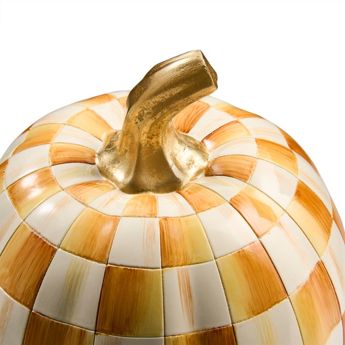 Amber Check Small Pumpkin