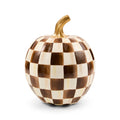 Chocolate Check Small Pumpkin