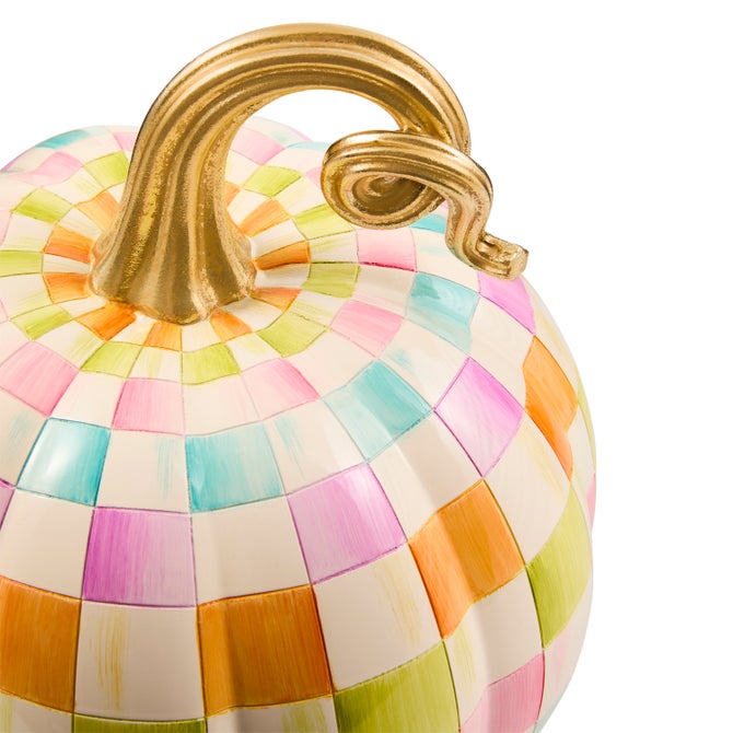 Multi Check Medium Pumpkin