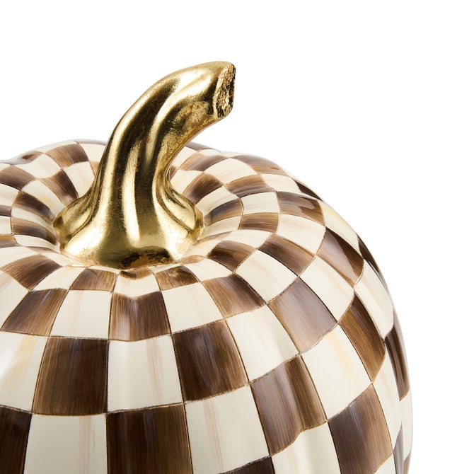 Chocolate Check Medium Pumpkin