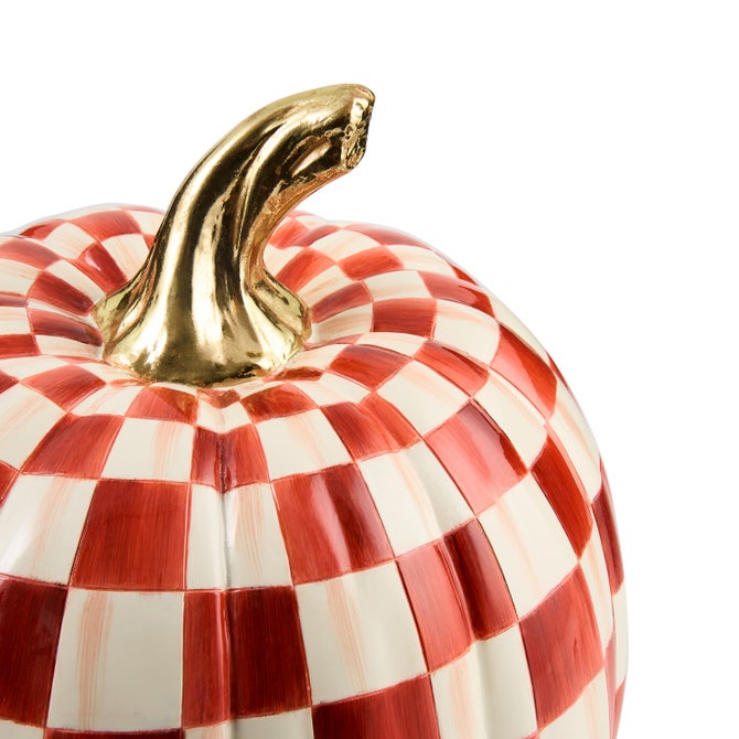 Paprika Check Medium Pumpkin