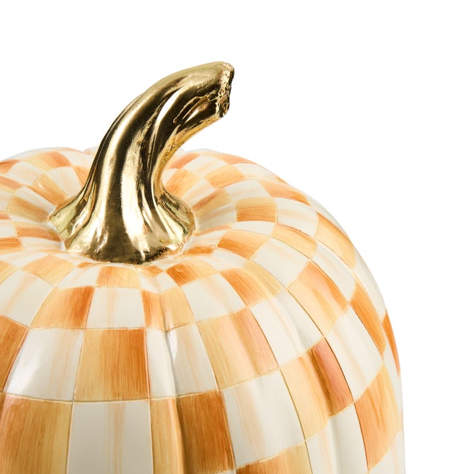 Amber Check Medium Pumpkin