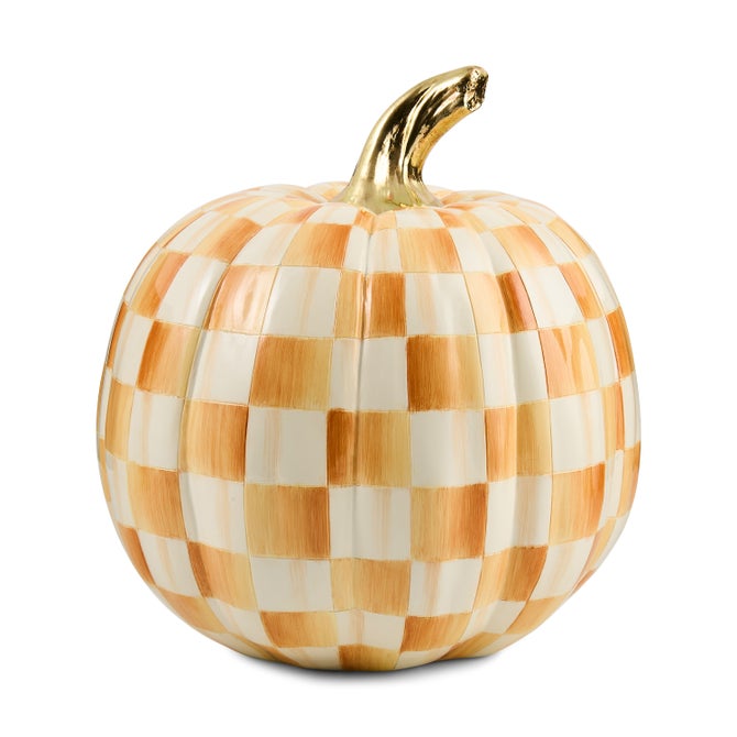Amber Check Medium Pumpkin