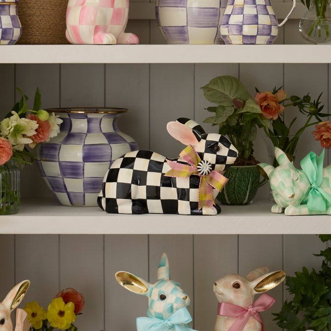 Courtly Check Resting Bunny