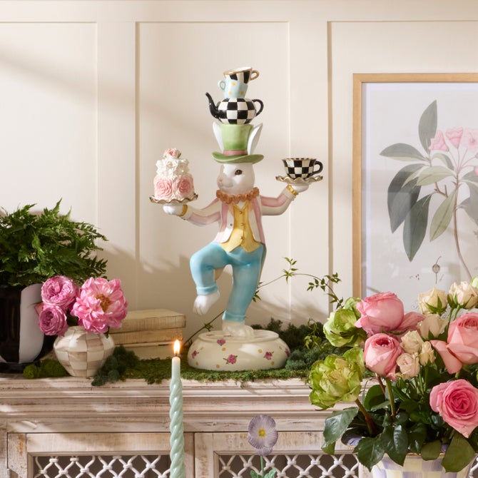 Rose Rabbit Centerpiece