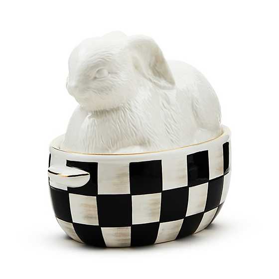 White Rabbit Ceramic Lidded Dish
