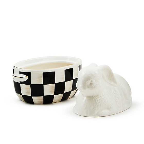 White Rabbit Ceramic Lidded Dish