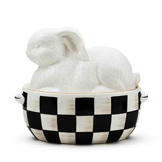 White Rabbit Ceramic Lidded Dish