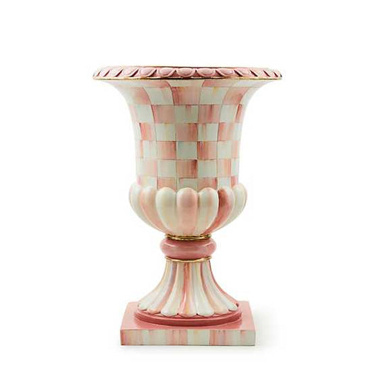Rosy Check Pedestal Tabletop Urn