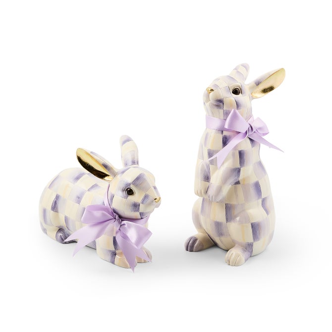 Violet Check Standing Bunny