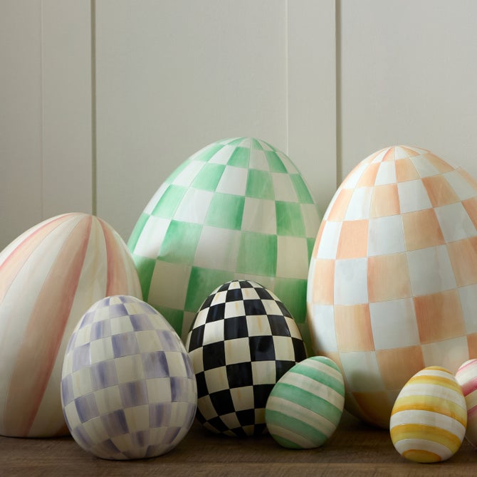 Mint Check Large Egg
