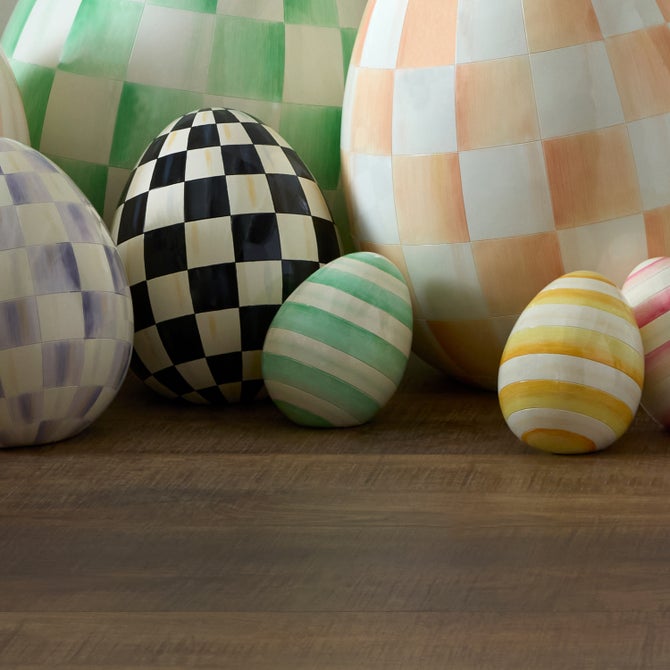 Mint Stripe Mini Egg