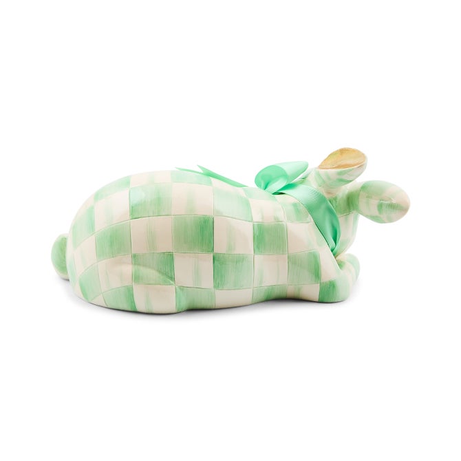 Mint Check Fluffy Bunny