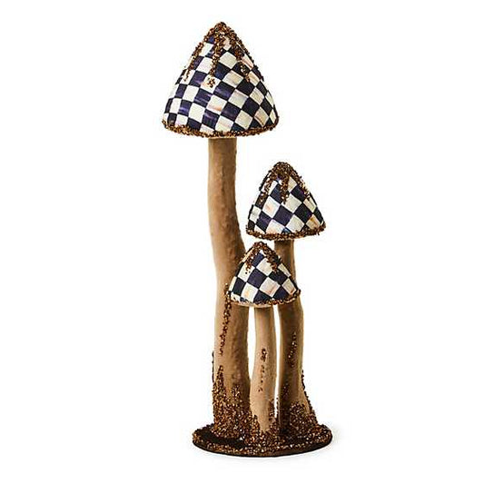 Autumnology Large Velvet Mushroom Trio