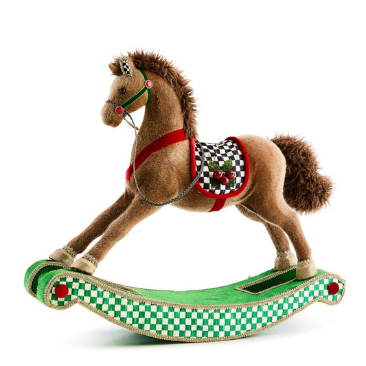 Holiday Fabric Rocking Horse