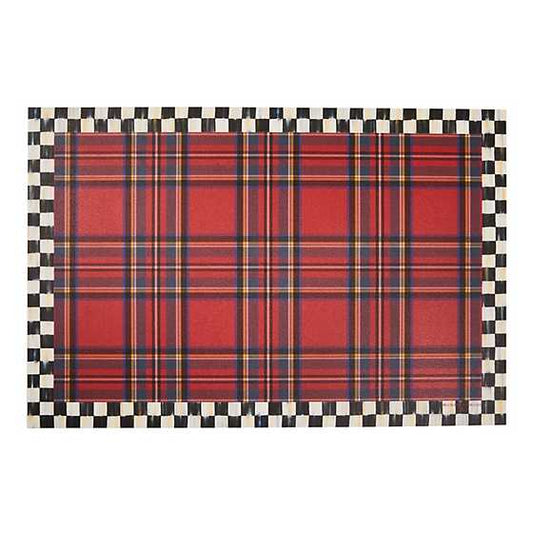 Tartan Red 2 'x 3' Floor Mat