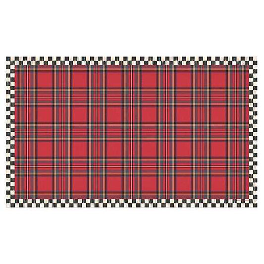 Tartan Red 3' x 5' Floor Mat