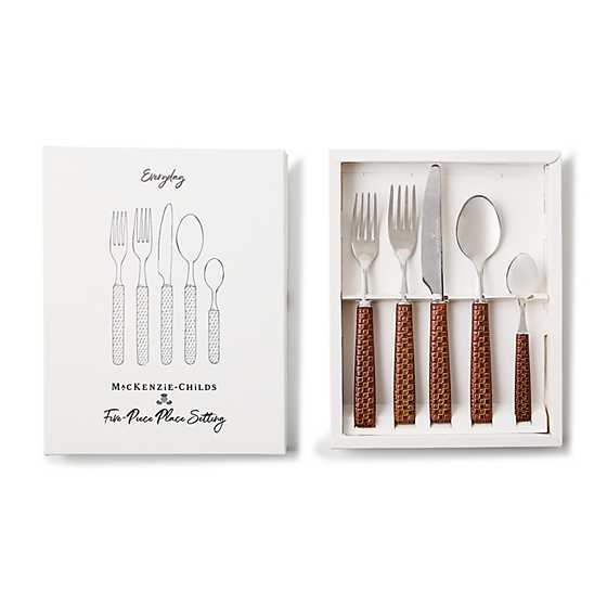 Everyday Leather 5-Piece Place Setting