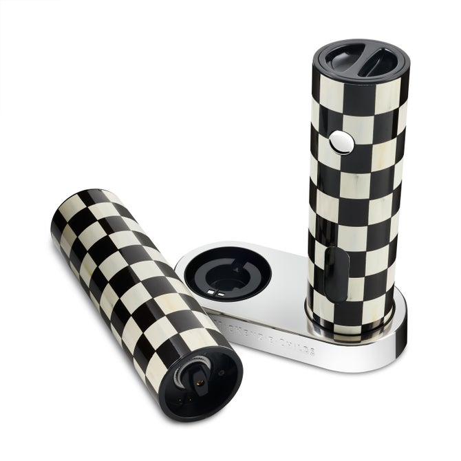 Courtly Check Electric Salt & Pepper Grinder Set