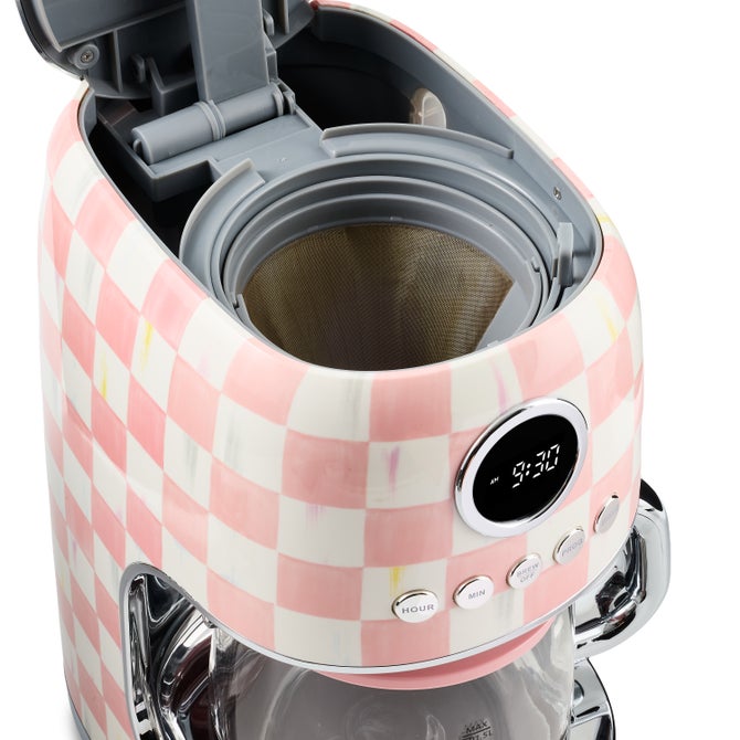 Rosy Check Drip Coffee Maker