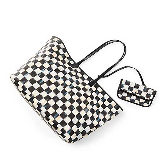 Courtly Check Marche Large Tote - Thumbnail 2
