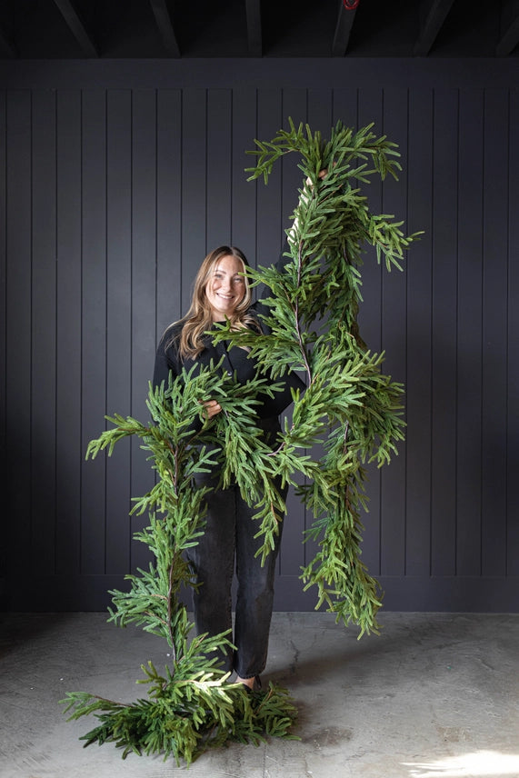 Norfolk Full Real Touch Garland - 15 ft