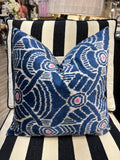 Navy & Cream Accent Pillow 20x20