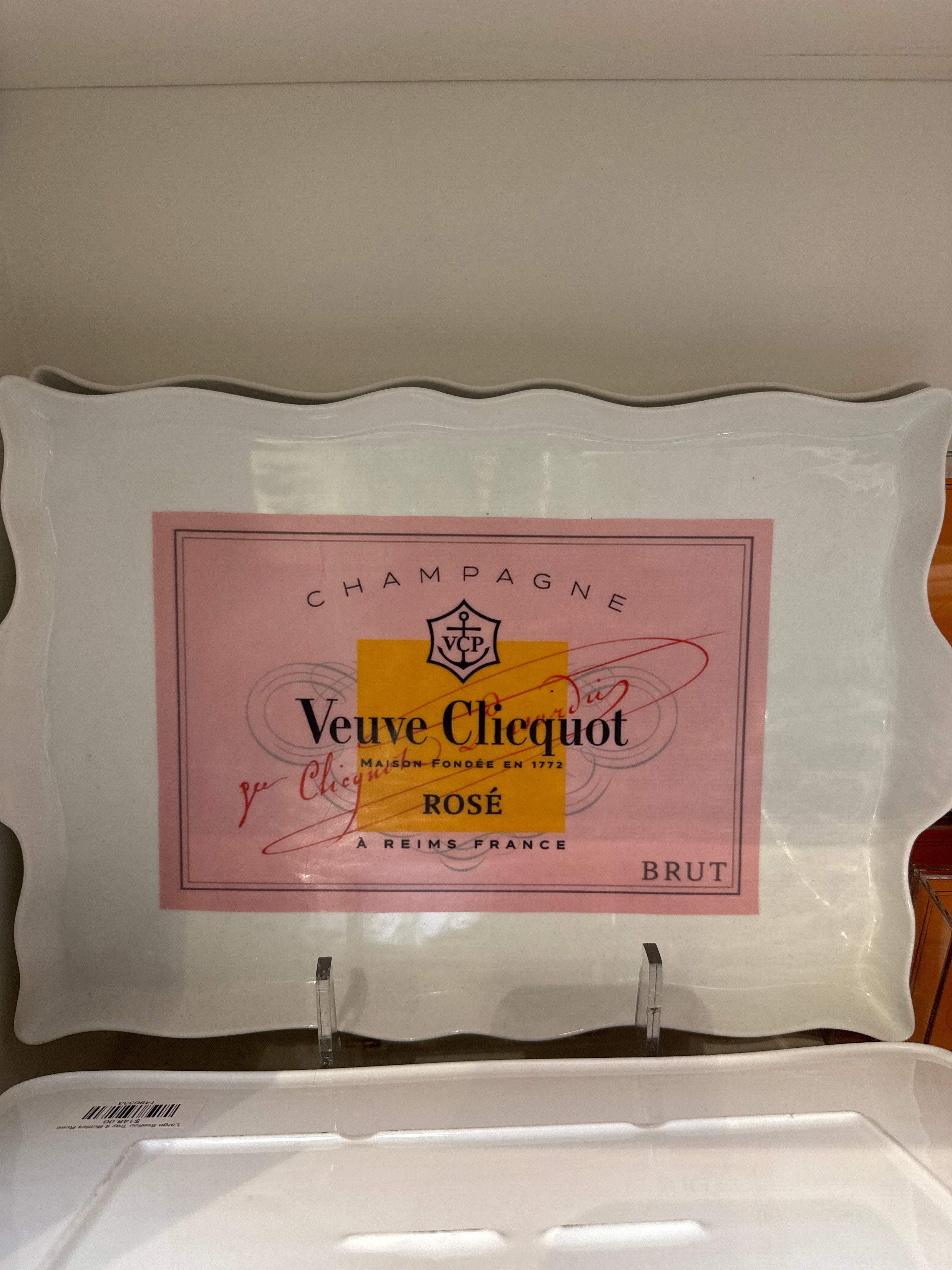 Large Scallop Tray Veuve Rose